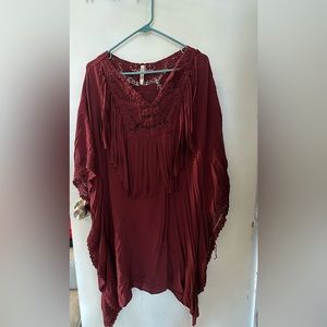 Monoreno cover up fringe top